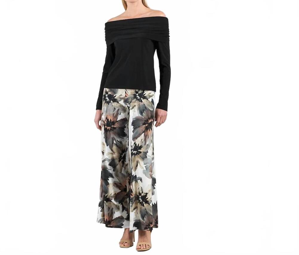 NEW CLARA SUN WOO ruched off the shoulder top in black